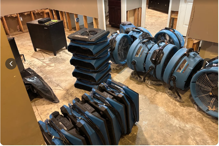 water damage restoration process
